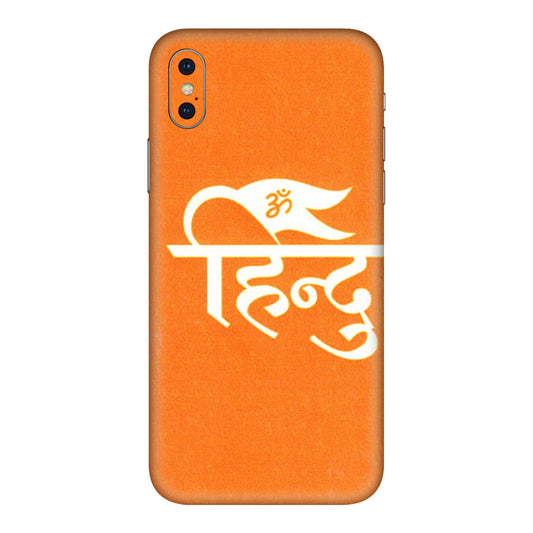 Apple iPhone Skins (All Models) - Hindu Kesari - 3D Embossed Finish (L-154) iPhone XS