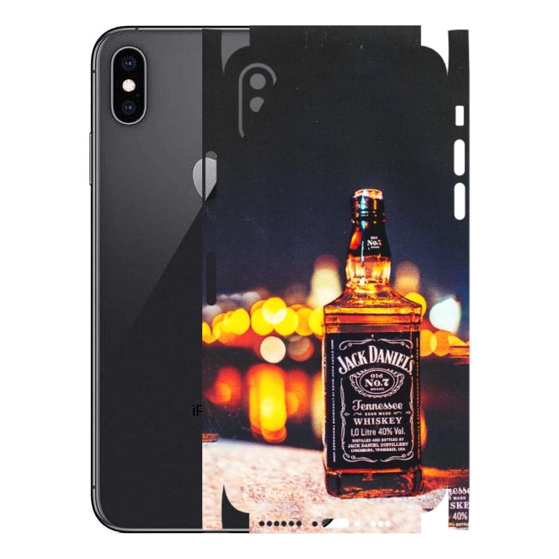 Apple iPhone Skins (All Models) - JD Whiskey Bottle - 3D Embossed Finish (L-20) iPhone XS