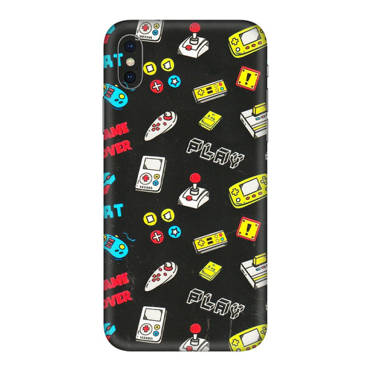 Apple iPhone Skins (All Models) - Gaming Doodles - 3D Embossed Finish (L-224) iPhone XS