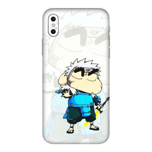 Apple iPhone Skins (All Models) - Angry Young Shinchan - 3D Embossed Finish (L-226) iPhone XS
