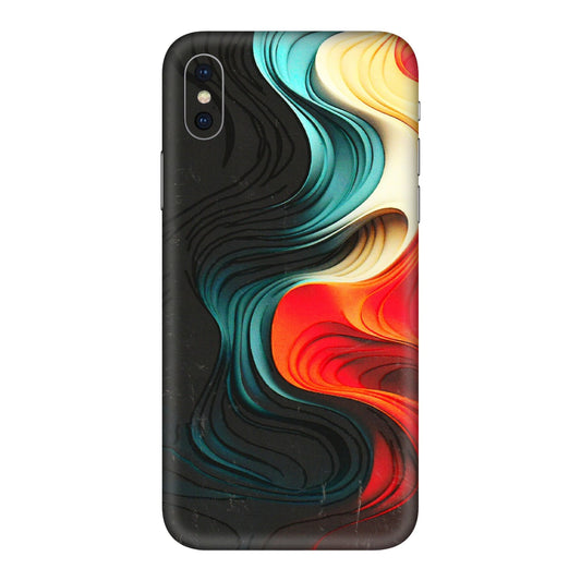 Apple iPhone Skins (All Models) - The Silky Swirl - 3D Embossed Finish (L-240) iPhone XS