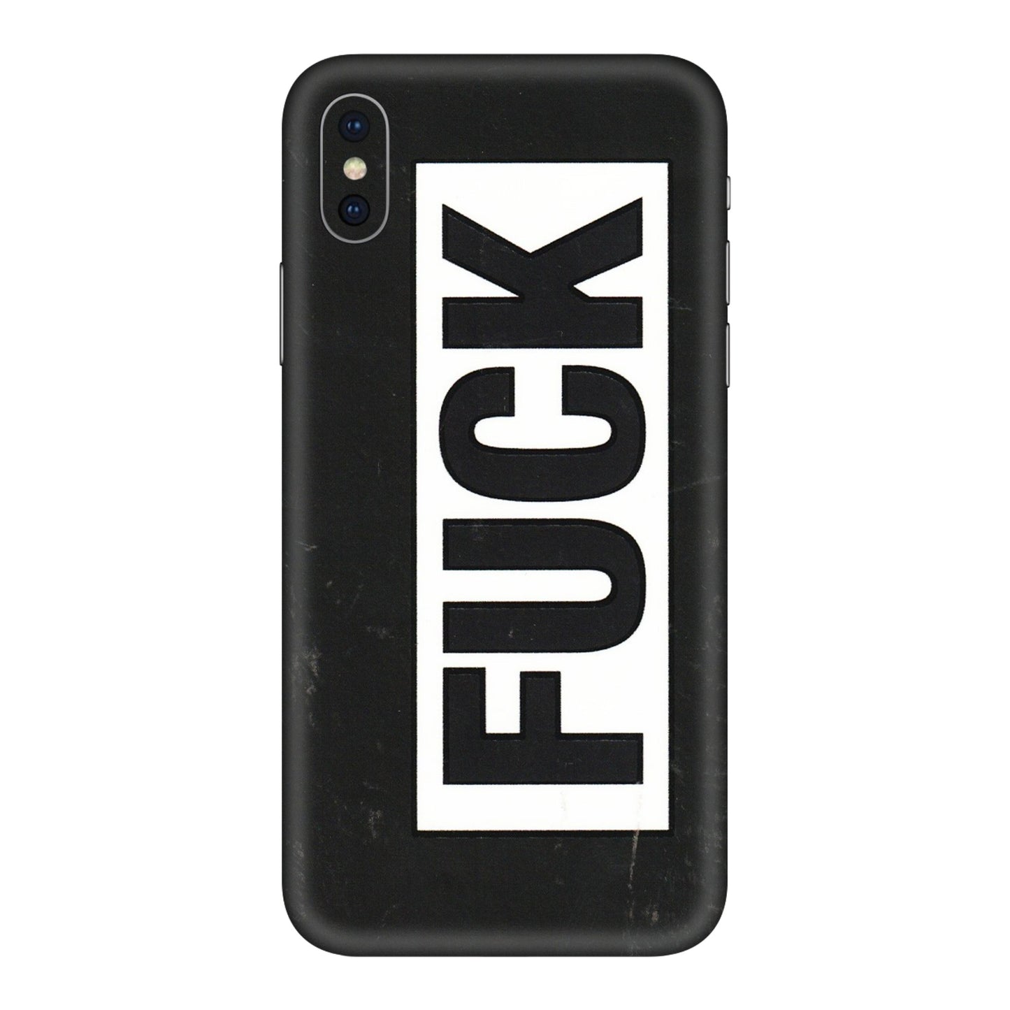 Apple iPhone Skins (All Models) - The F Word - 3D Embossed Finish (L-255) iPhone XS
