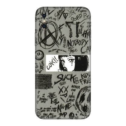 Apple iPhone Skins (All Models) - Never Have Love Anime - 3D Embossed Finish (L-260) iPhone XS