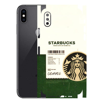 Apple iPhone Skins (All Models) - Starbucks Barcode - 3D Embossed Finish (L-308) iPhone XS
