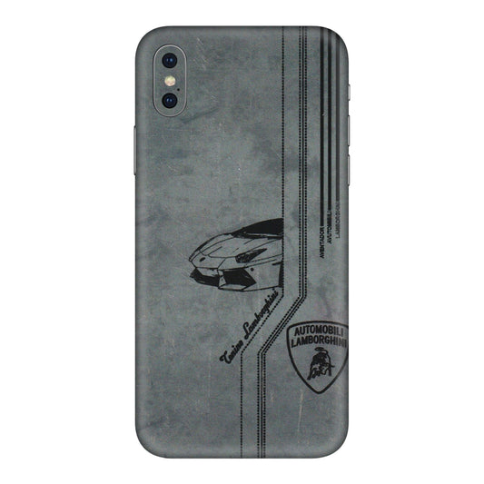 Apple iPhone Skins (All Models) - New Lamborgini Aventador - 3D Embossed Finish (L-321) iPhone XS