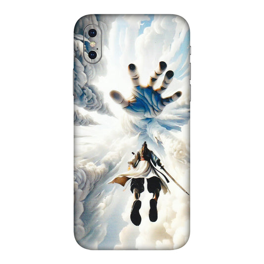 Apple iPhone Skins (All Models) - Big Hand With Monkey King - 3D Embossed Finish (L-323) iPhone XS