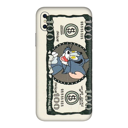 Apple iPhone Skins (All Models) - Tom Hundred Dollar - 3D Embossed Finish (L-324) iPhone XS