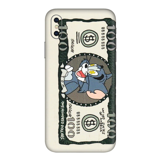 Apple iPhone Skins (All Models) - Tom Hundred Dollar - 3D Embossed Finish (L-324) iPhone XS