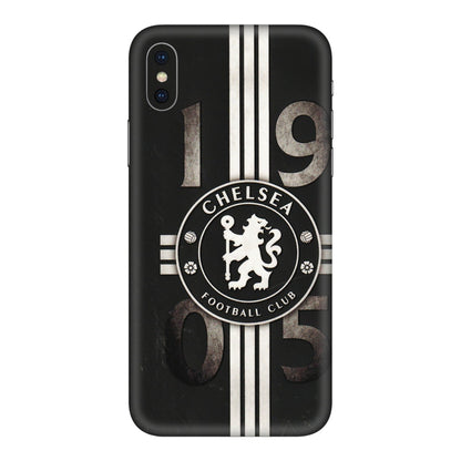 Apple iPhone Skins (All Models) - Chelsea Fan Club - 3D Embossed Finish (L-36) iPhone XS