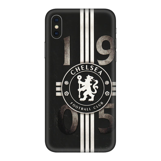 Apple iPhone Skins (All Models) - Chelsea Fan Club - 3D Embossed Finish (L-36) iPhone XS