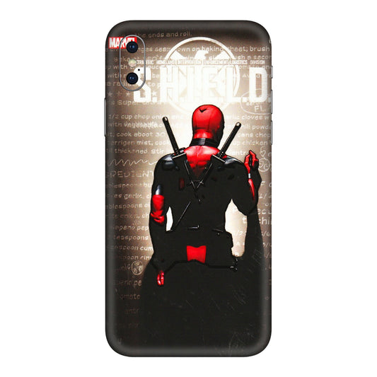 Apple iPhone Skins (All Models) - Deadpool - 3D Embossed Finish (L-56) iPhone XS