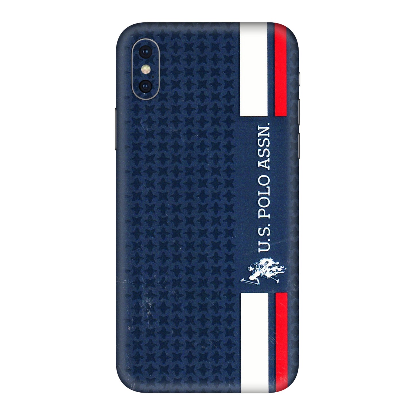 Apple iPhone Skins (All Models) - US POLO Designer Brand - 3D Embossed Finish (L-65) iPhone XS