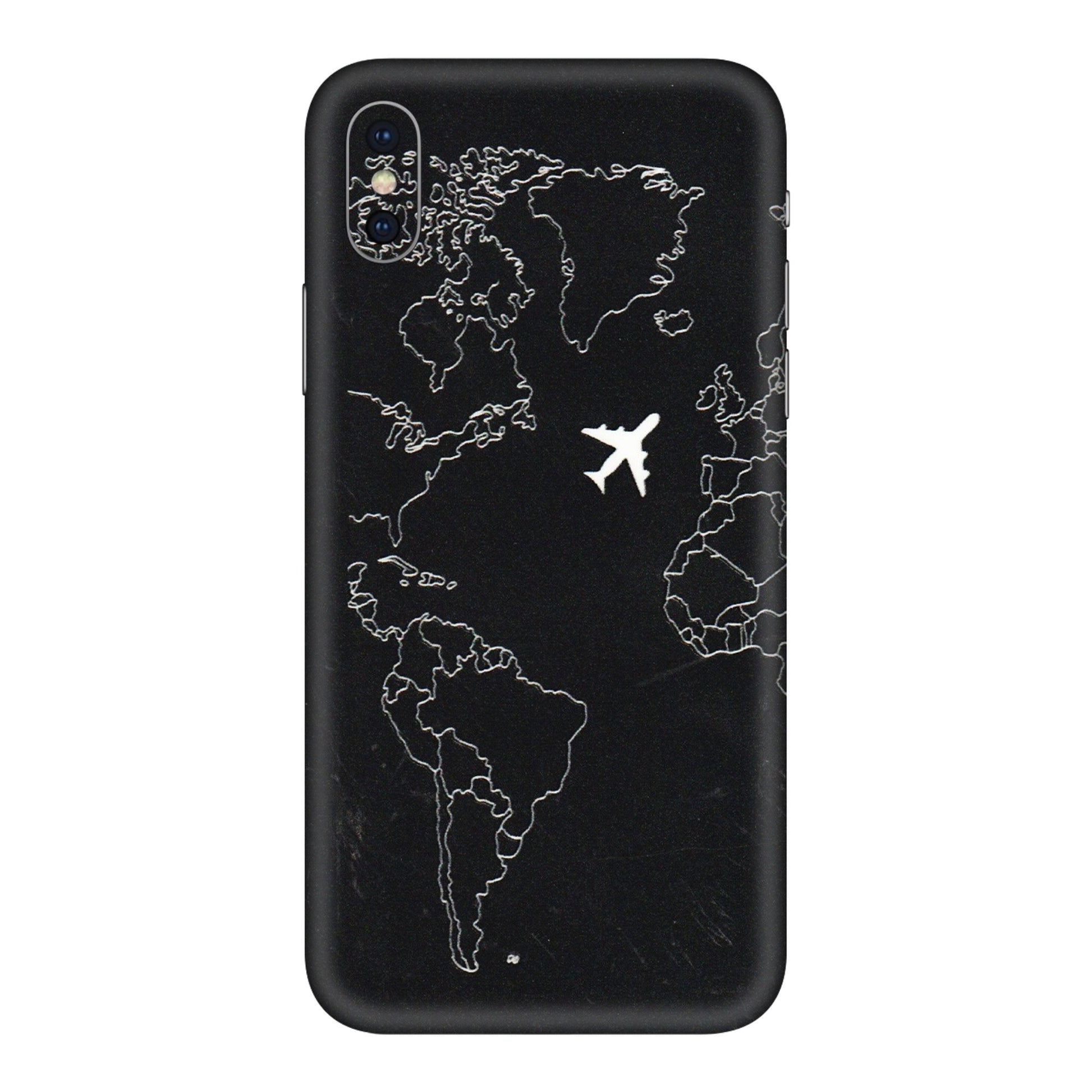 Apple iPhone Skins (All Models) - Never Ending Travel - 3D Embossed Finish (L-79) iPhone XS