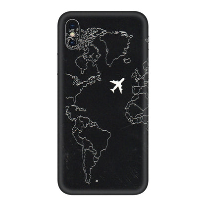 Apple iPhone Skins (All Models) - Never Ending Travel - 3D Embossed Finish (L-79) iPhone XS