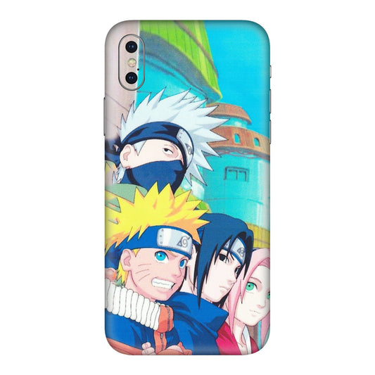Apple iPhone Skins (All Models) - Team Minato And Kakashi - Matte Finish (M-101) iPhone XS