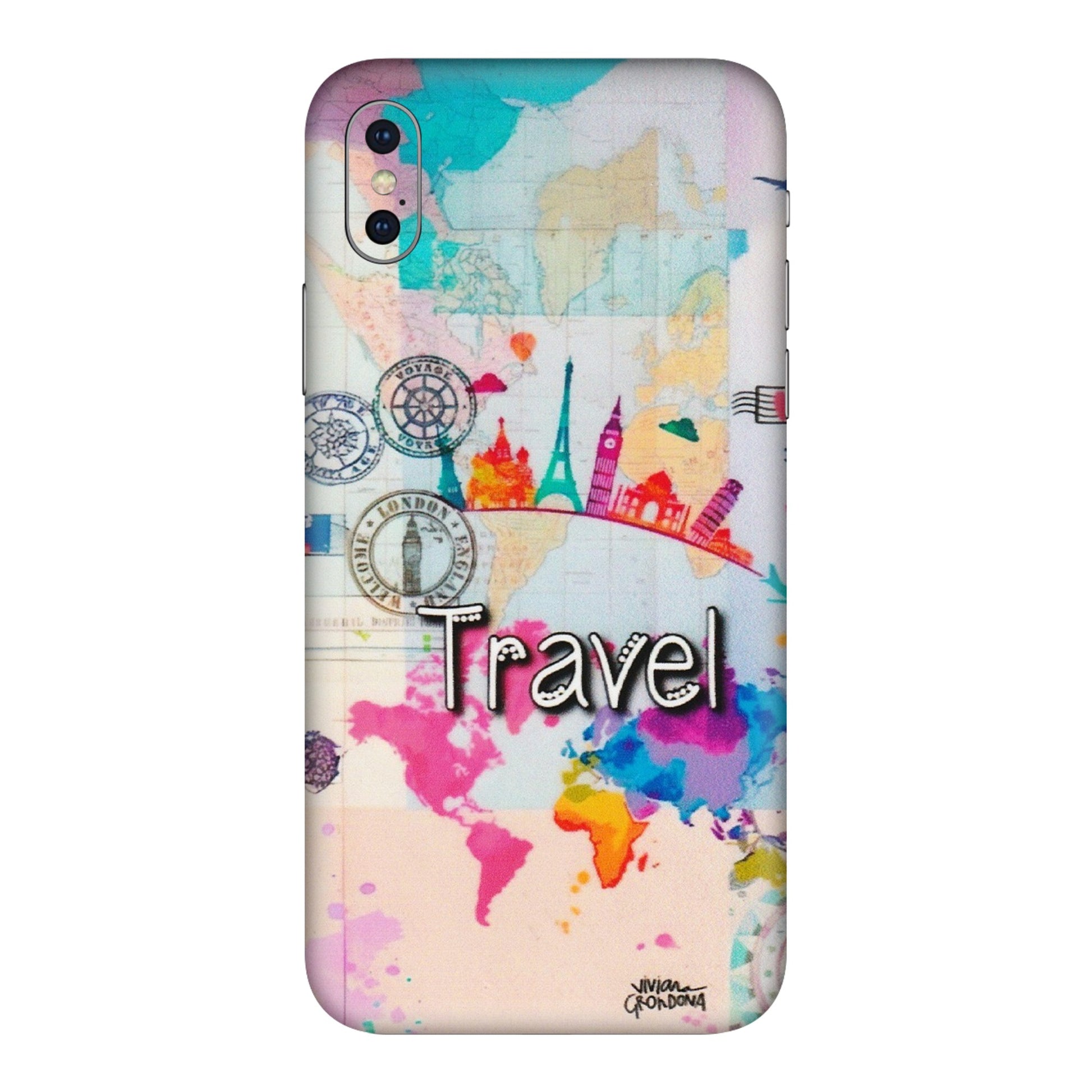 Apple iPhone Skins (All Models) - Travel The Wonders - Matte Finish (M-108) iPhone XS