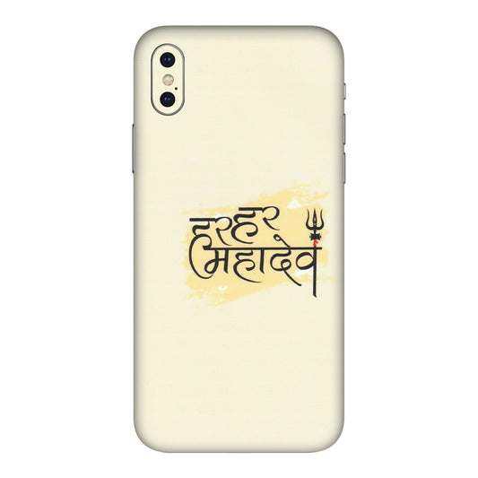 Apple iPhone Skins (All Models) - Har Har Mahadev - Matte Finish (M-10) iPhone XS