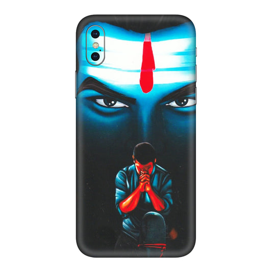 Apple iPhone Skins (All Models) - Mahakal Bhakt - Matte Finish (M-112) iPhone XS