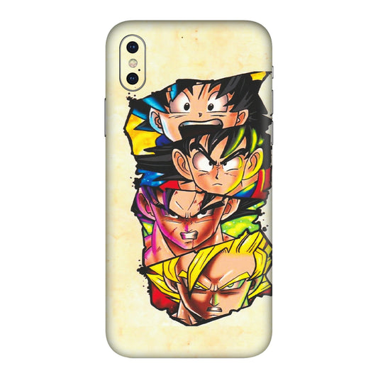 Apple iPhone Skins (All Models) - Angry Multi Anime - Matte Finish (M-113) iPhone XS