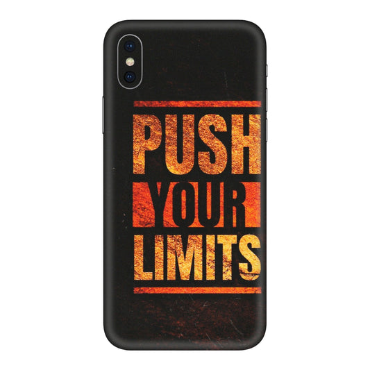 Apple iPhone Skins (All Models) - Push Your Limits - Matte Finish (M-118) iPhone XS
