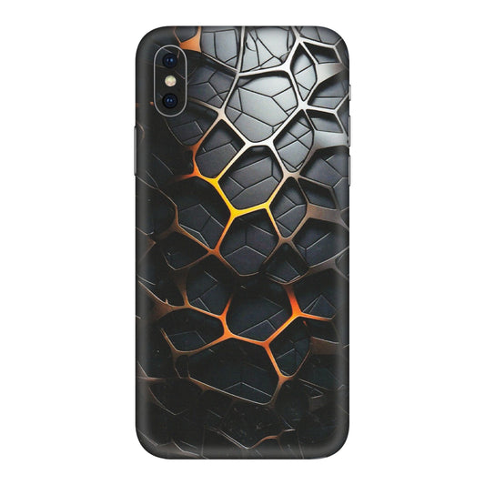 Apple iPhone Skins (All Models) - New Abstract Graphite Tiles - Matte Finish (M-130) iPhone XS