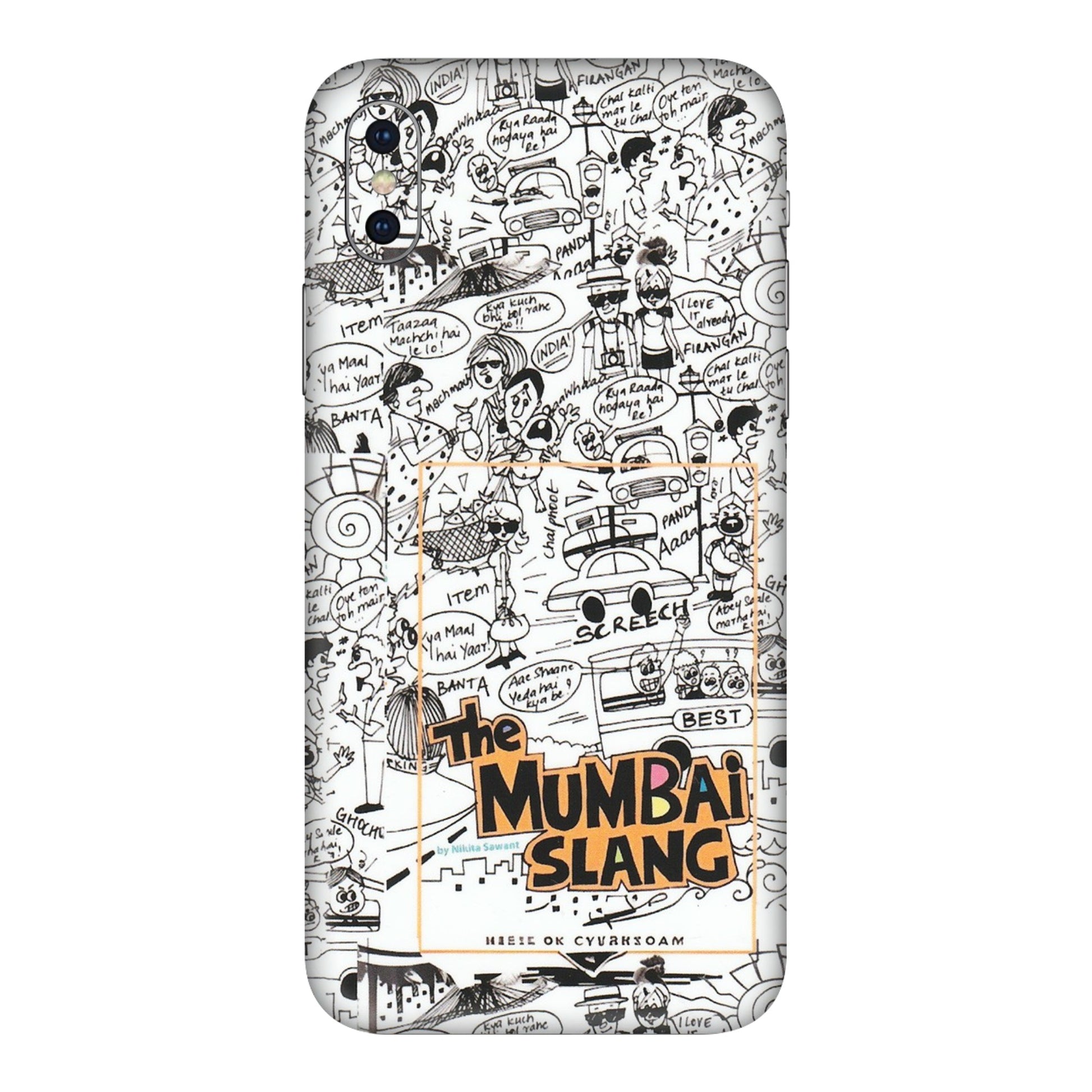 Apple iPhone Skins (All Models) - The Mumbai Slang - Matte Finish (M-142) iPhone XS