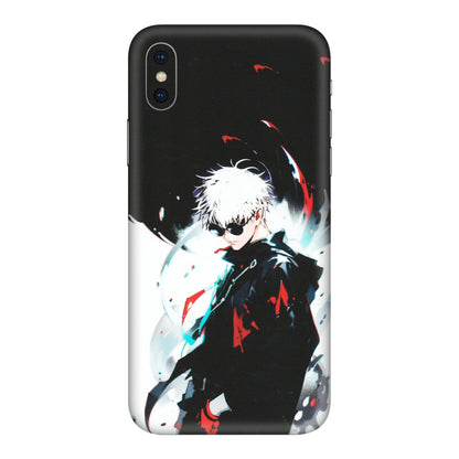Apple iPhone Skins (All Models) - Gojo Powerful Charater Kaisen Anime - Matte Finish (M-144) iPhone XS