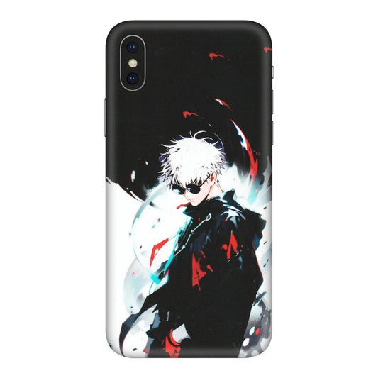 Apple iPhone Skins (All Models) - Gojo Powerful Charater Kaisen Anime - Matte Finish (M-144) iPhone XS