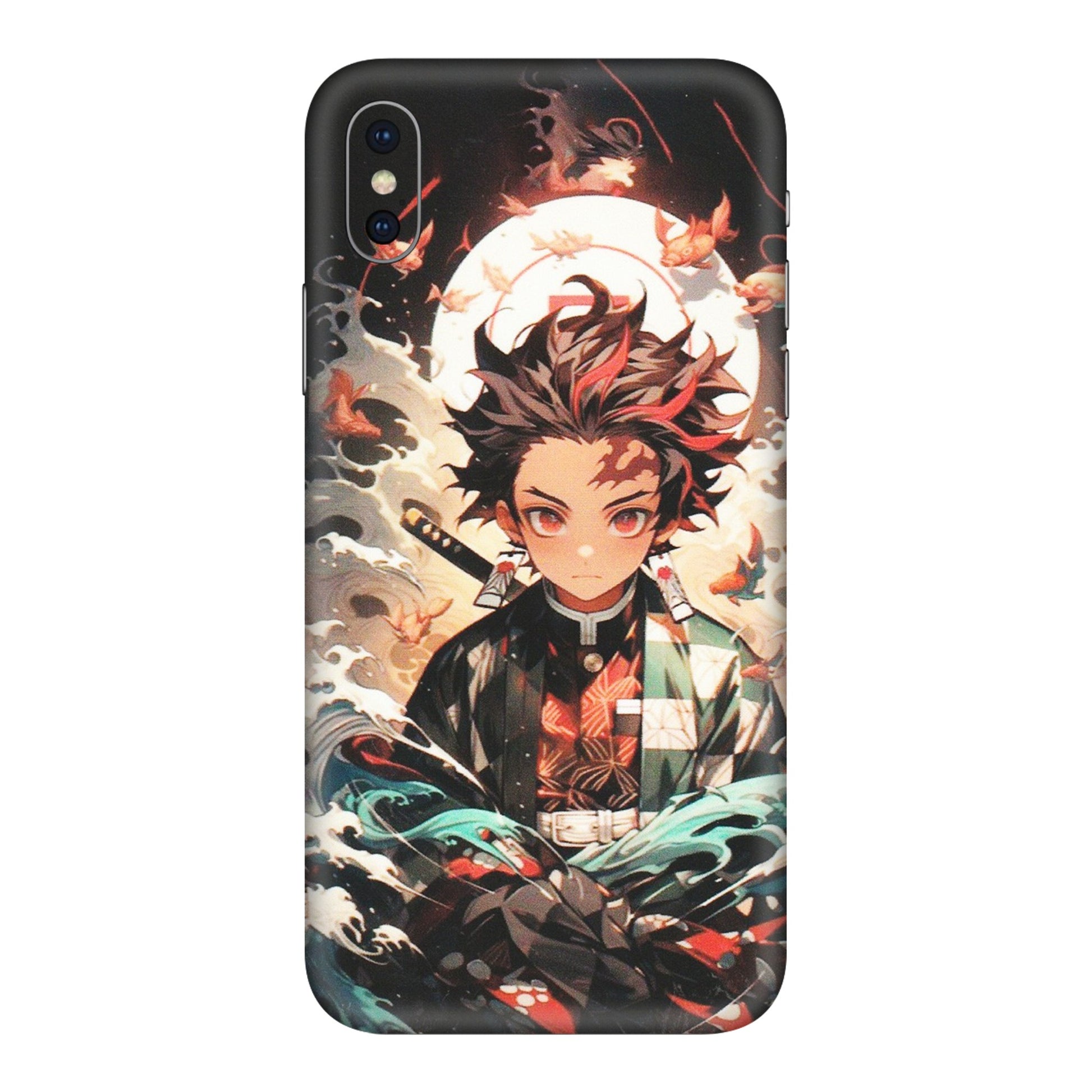 Apple iPhone Skins (All Models) - Tanjiro Demon Slayer Anime - Matte Finish (M-158) iPhone XS