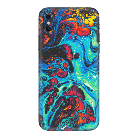 Apple iPhone Skins (All Models) - Majestic Galactic Marbel - Matte Finish (M-85) iPhone XS