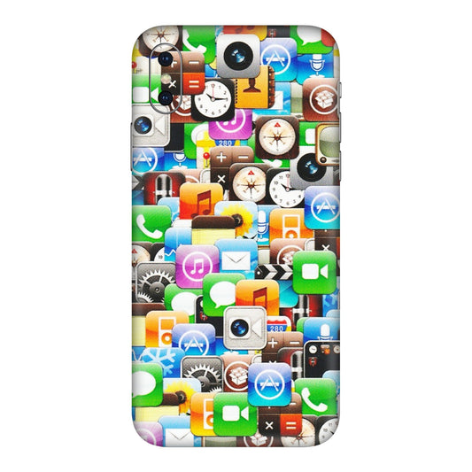 Apple iPhone Skins (All Models) - All Apple Icons - Matte Finish (M-93) iPhone XS