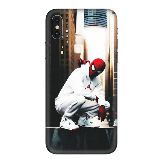 Apple iPhone Skins (All Models) - Sportsman Spider Man - Matte Finish (M-94) iPhone XS