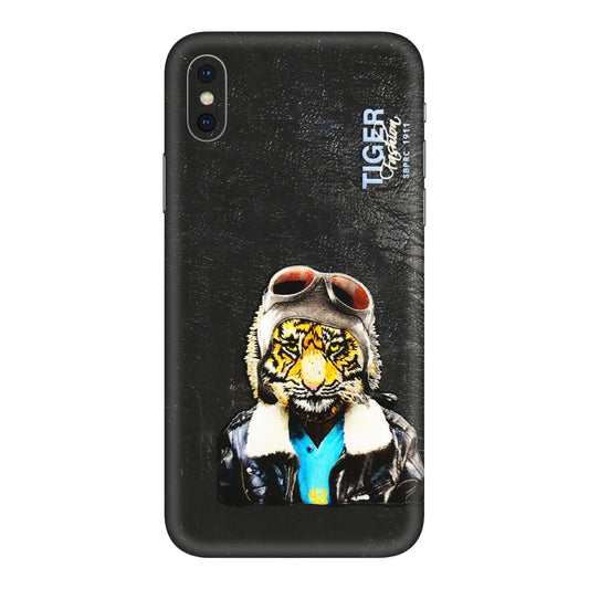 Apple iPhone Skins (All Models) - Rider Tiger - 3D Embossed Finish (L-113) iPhone XS Max
