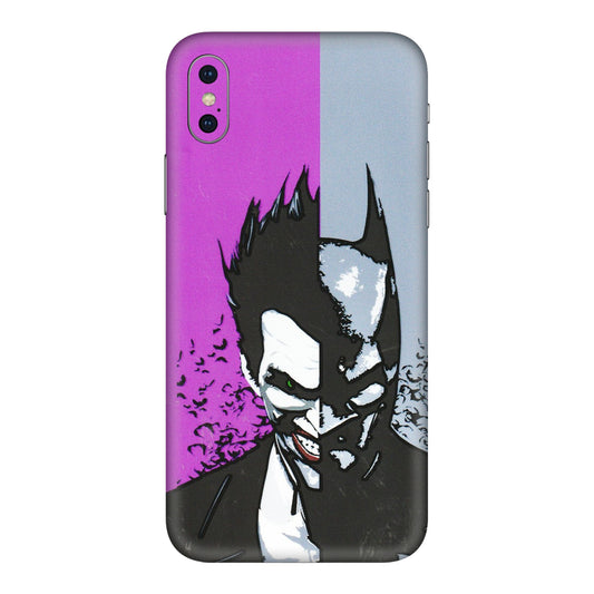Apple iPhone Skins (All Models) - Batman & Joker - 3D Embossed Finish (L-143) iPhone XS Max