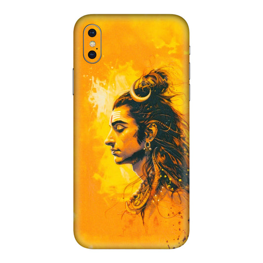 Apple iPhone Skins (All Models) - Shiv Shakti - 3D Embossed Finish (L-14) iPhone XS Max