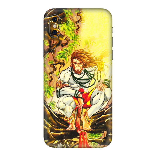 Apple iPhone Skins (All Models) - Lord Hanuman - 3D Embossed Finish (L-152) iPhone XS Max