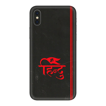 Apple iPhone Skins (All Models) - Hindu Black - 3D Embossed Finish (L-153) iPhone XS Max