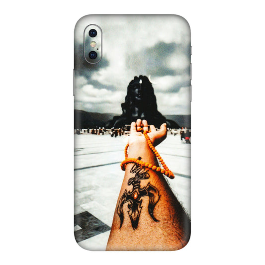 Apple iPhone Skins (All Models) - Jai Adiyogi Mahakaal - 3D Embossed Finish (L-164) iPhone XS Max