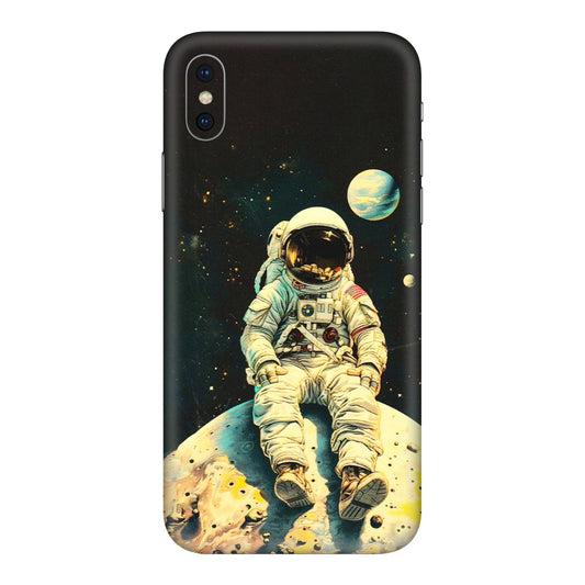 Apple iPhone Skins (All Models) - Astronaut in Space - 3D Embossed Finish (L-16) iPhone XS Max