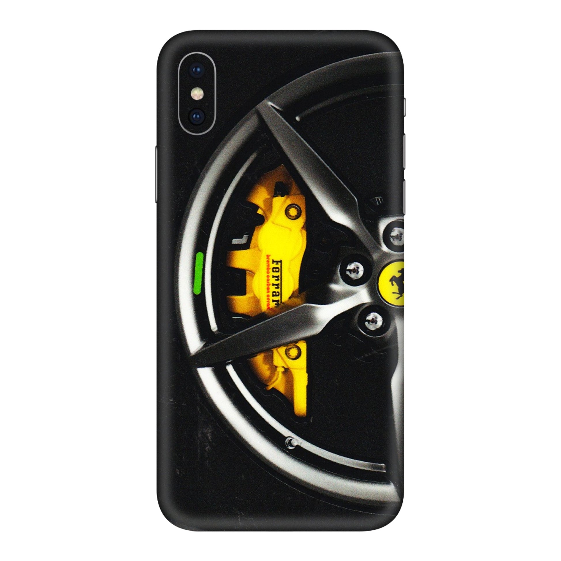 Apple iPhone Skins (All Models) - Ferrari Wheel Alloy - 3D Embossed Finish (L-173) iPhone XS Max