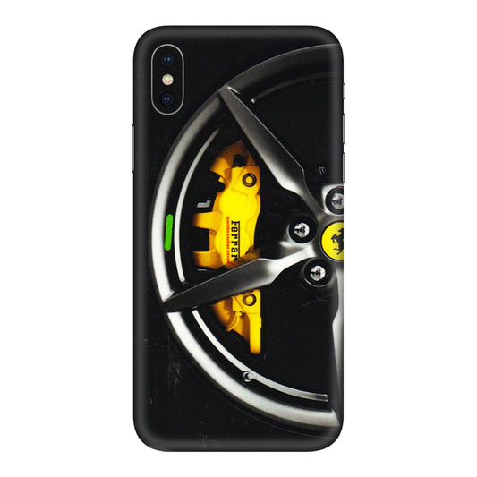 Apple iPhone Skins (All Models) - Ferrari Wheel Alloy - 3D Embossed Finish (L-173) iPhone XS Max