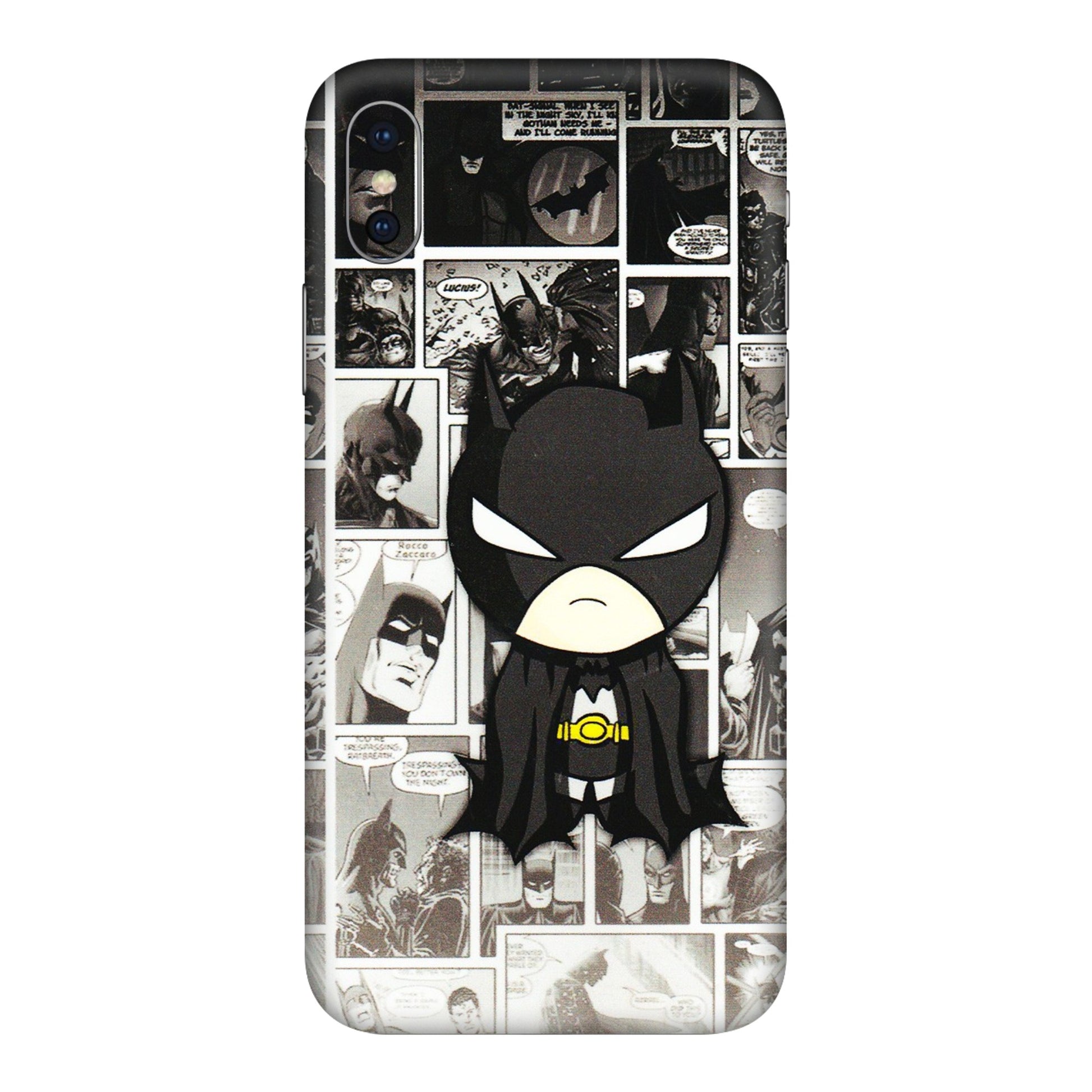 Apple iPhone Skins (All Models) - Toon Batman - 3D Embossed Finish (L-182) iPhone XS Max