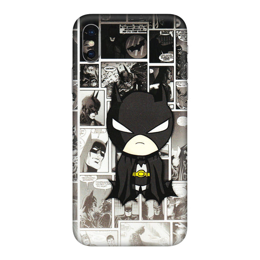 Apple iPhone Skins (All Models) - Toon Batman - 3D Embossed Finish (L-182) iPhone XS Max