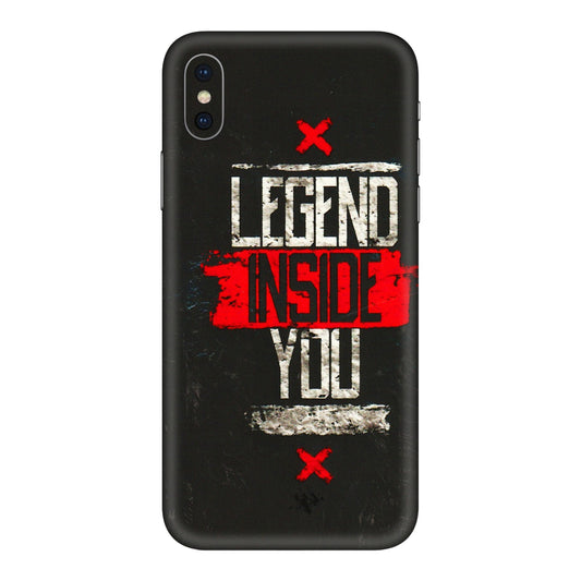 Apple iPhone Skins (All Models) - Legend Inside You - 3D Embossed Finish (L-186) iPhone XS Max