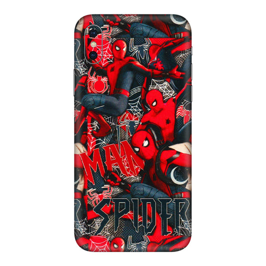Apple iPhone Skins (All Models) - SpiderMan Cool - 3D Embossed Finish (L-188) iPhone XS Max
