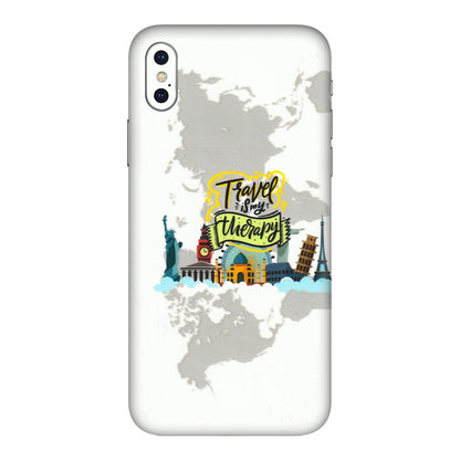 Apple iPhone Skins (All Models) - Travel Therapy - 3D Embossed Finish (L-199) iPhone XS Max