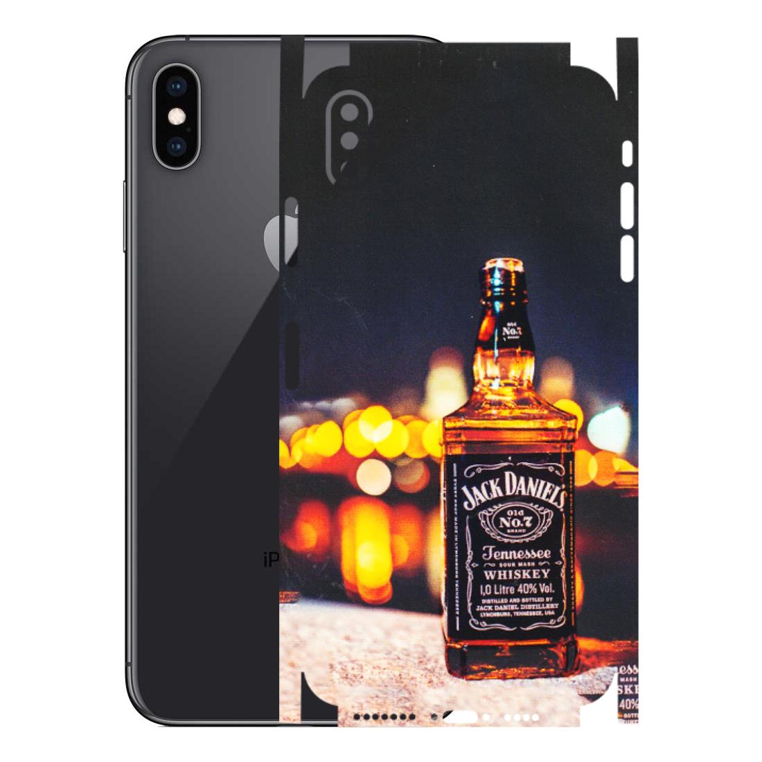 Apple iPhone Skins (All Models) - JD Whiskey Bottle - 3D Embossed Finish (L-20) iPhone XS Max