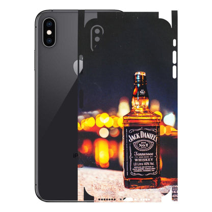 Apple iPhone Skins (All Models) - JD Whiskey Bottle - 3D Embossed Finish (L-20) iPhone XS Max