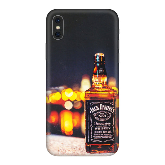 Apple iPhone Skins (All Models) - JD Whiskey Bottle - 3D Embossed Finish (L-20) iPhone XS Max