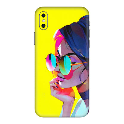 Apple iPhone Skins (All Models) - Bold Stylish Girl - 3D Embossed Finish (L-222) iPhone XS Max